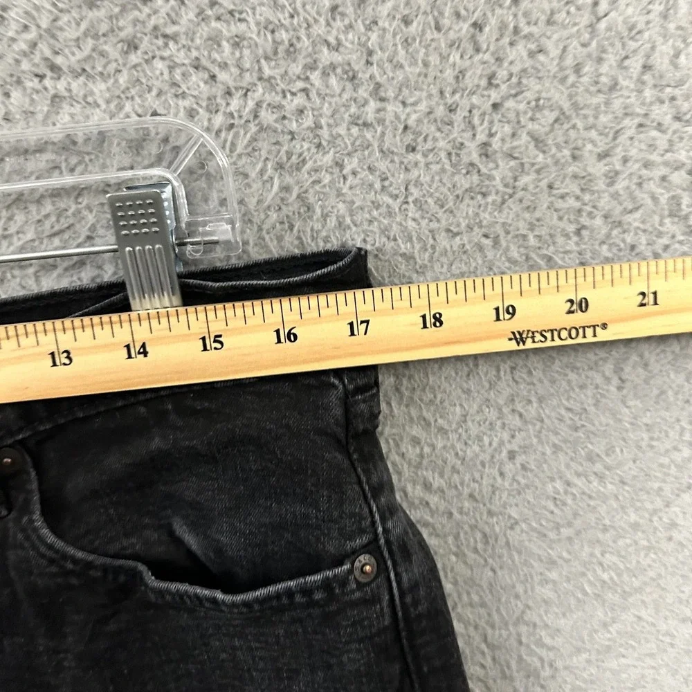 Levis Jeans Mens 36x32 (Fit 34x30) Black Denim 505 Regular Straight American